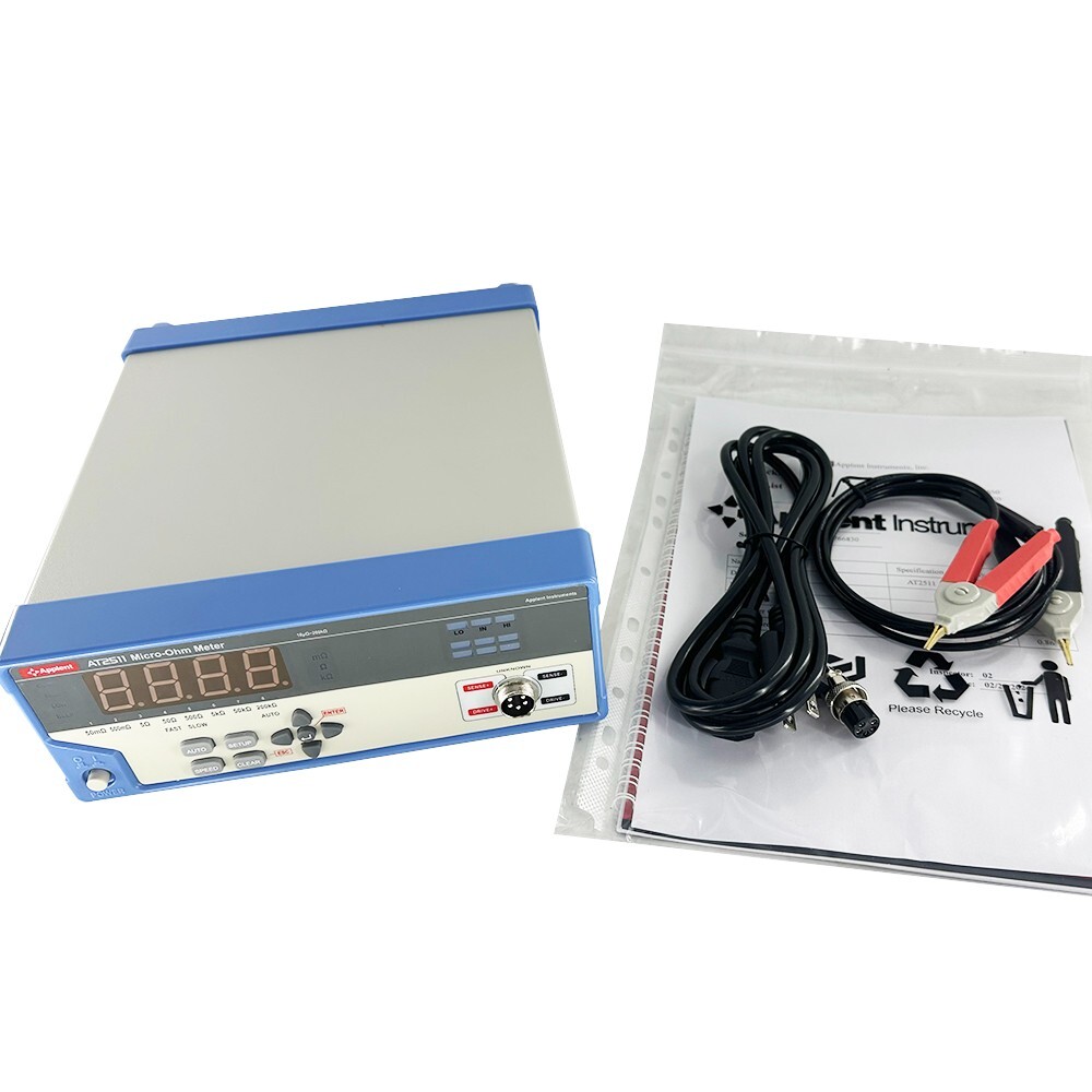 Digital Low Ohm Meter Mega Meter Display Resistance Meter Range 10μΩ～200kΩ