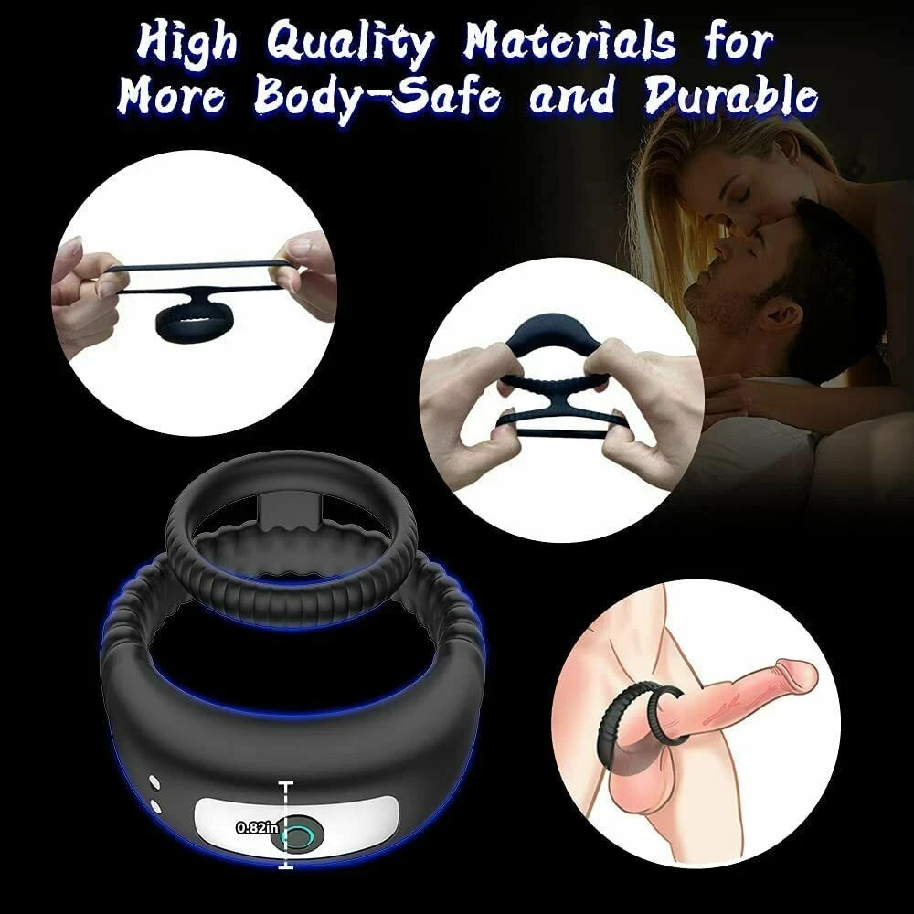 Vibrating Cock Ring for Men Penis Ring Stimulator Massager APP Control