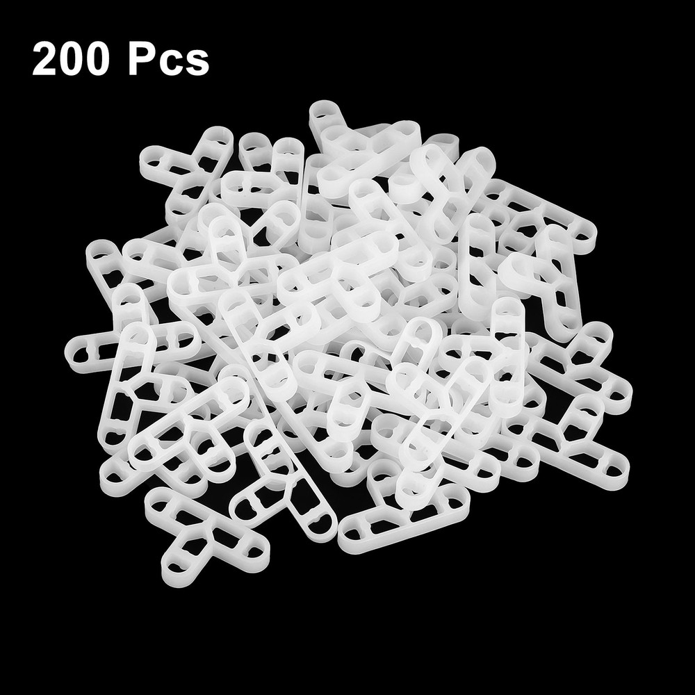 200Pcs Wall Floor Tile Plastic T-Shape Spacers Tiling Tools 10mm 3/8" White