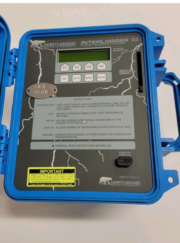 NORTHWOOD DATA-LOGGER 8 CHANNEL DATA INGTERLOGGER.