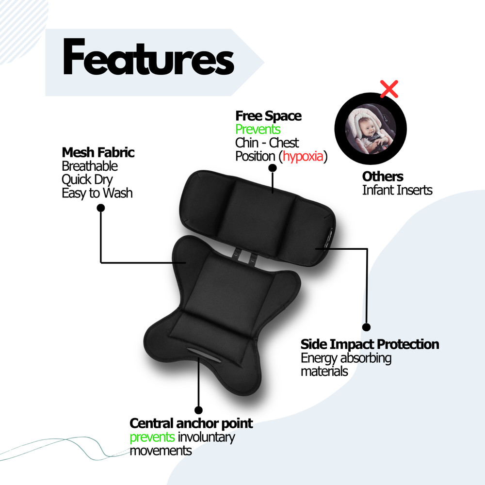 Infant insert And Head Support for Doona stroller USED