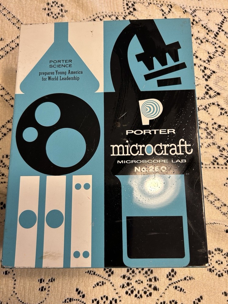 Vintage porter microcraft microscope lab