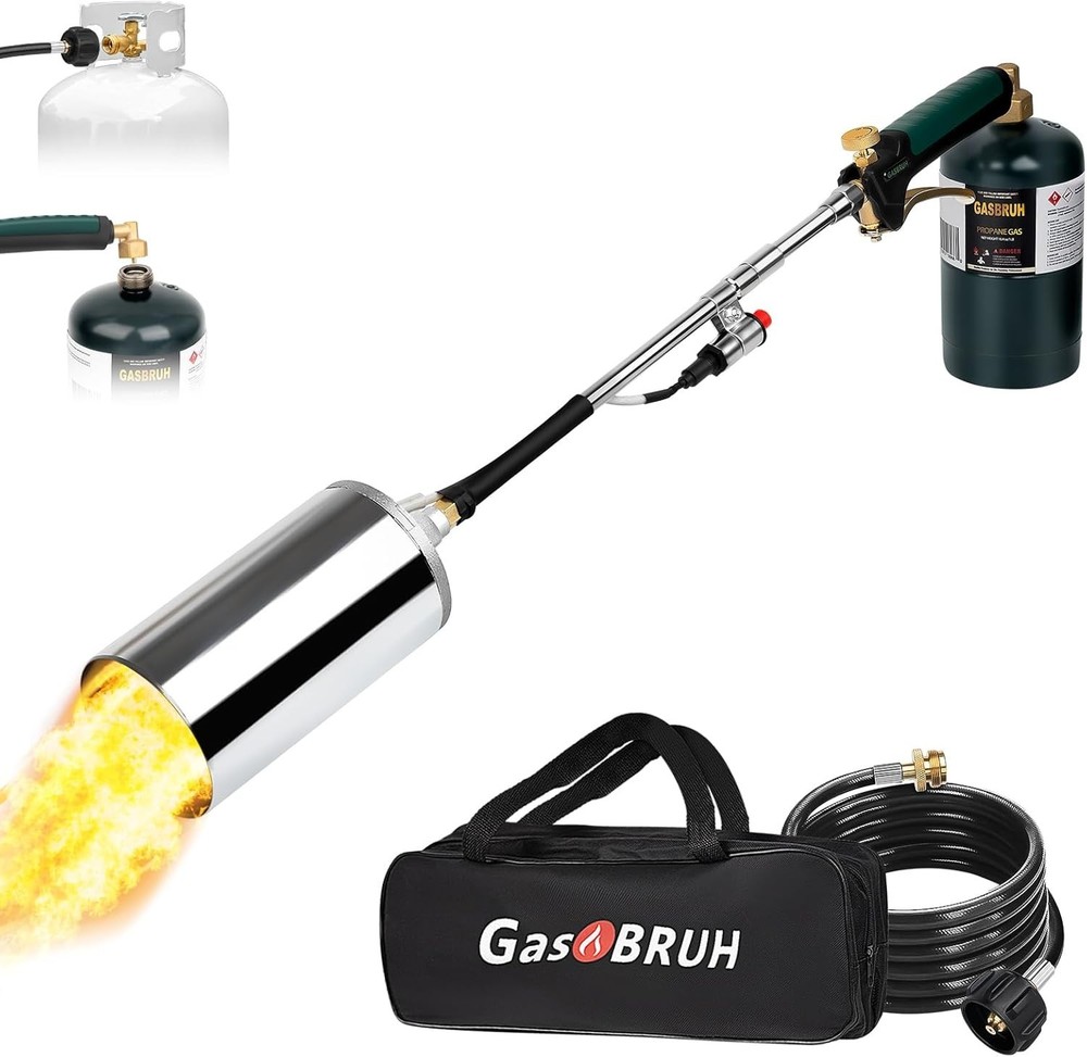 Professional Grade Propane Weed Torch - 30-Inch Flame & Easy Ignition System