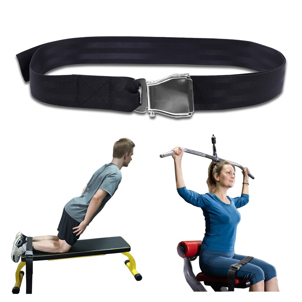 Quick Release Nordic Hamstring Curl Strap Adjustable Leg Workout Belt