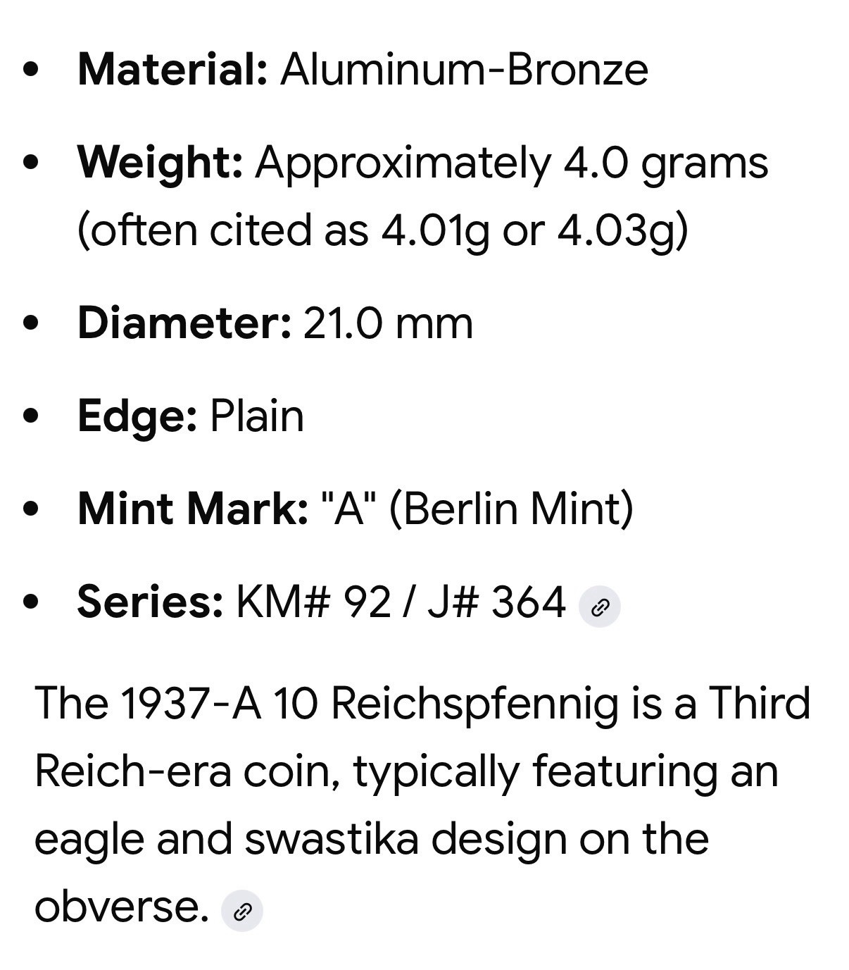 1937A GERMANY 10P NGC MS 62