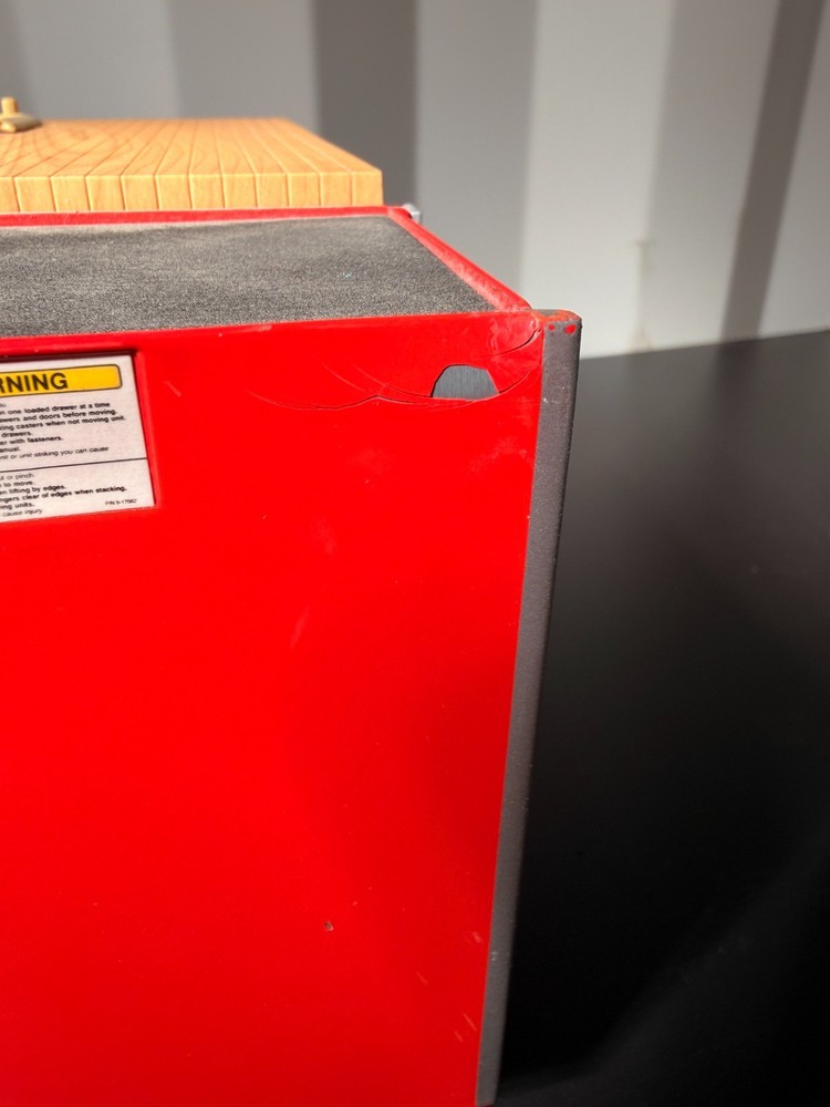 Snap On Tools Mini Rolling Tool Box Bank Red