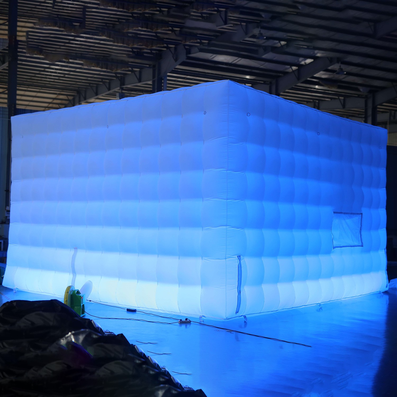 Inflatable Night Club 20FT White Inflatable Cube Party Tent w/LED lights US