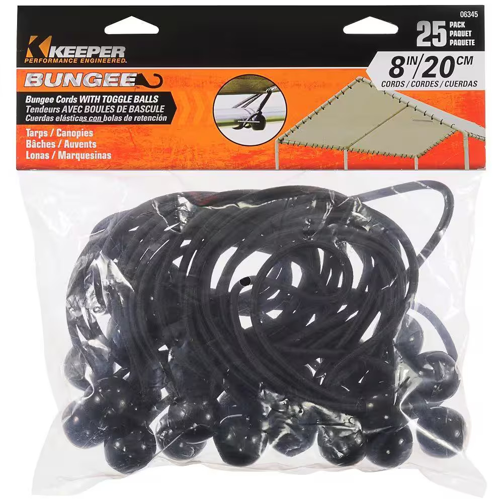 8 In. Tarp Bungee (25-Pack)