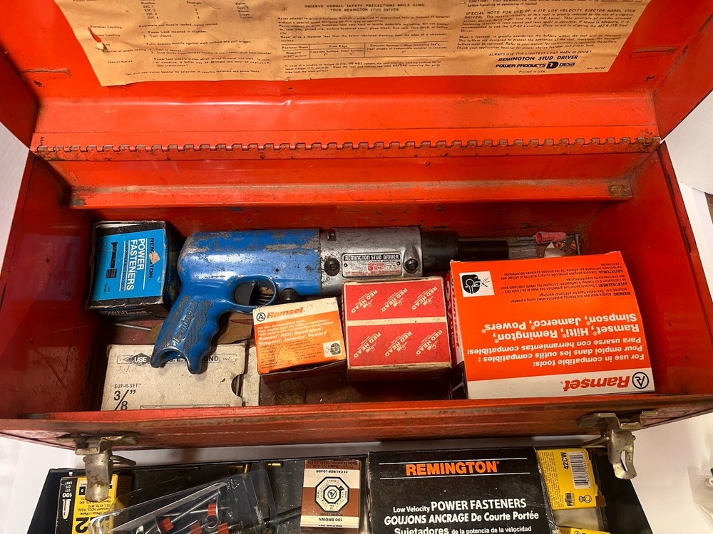 Remington Model 462 Stud Driver Kit W/ Extra Driver -Model 476 Factory Tool Box.