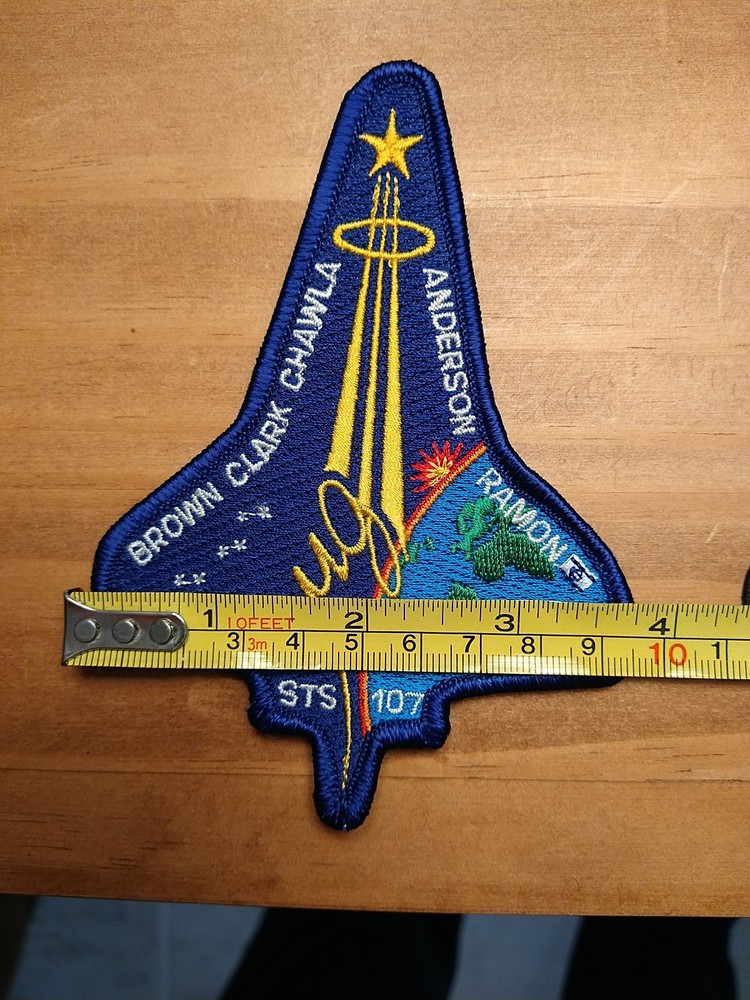 NASA Shuttle Columbia Patch STS 107 & Commemorative Patch, lot 2 Collectables