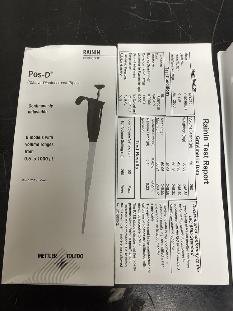 Rainin MR-250 Pipet Pos D