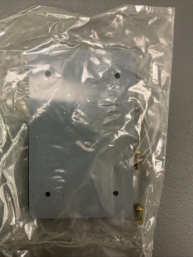 Carlon Blank Cover Plate, Gray - ECS