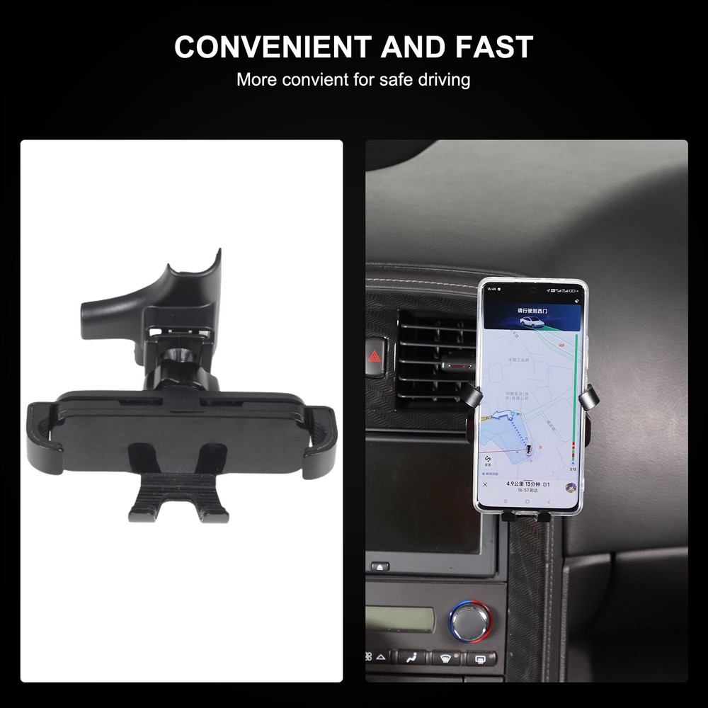 ABS Center Console Mobile Phone Holder Bracket Mount For Corvette C6 2005-2013