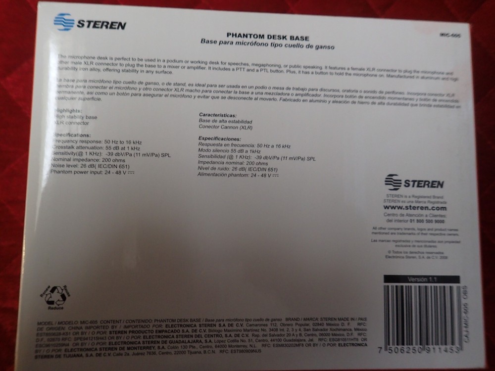 STEREN - Phantom Desk Base - MIC-605
