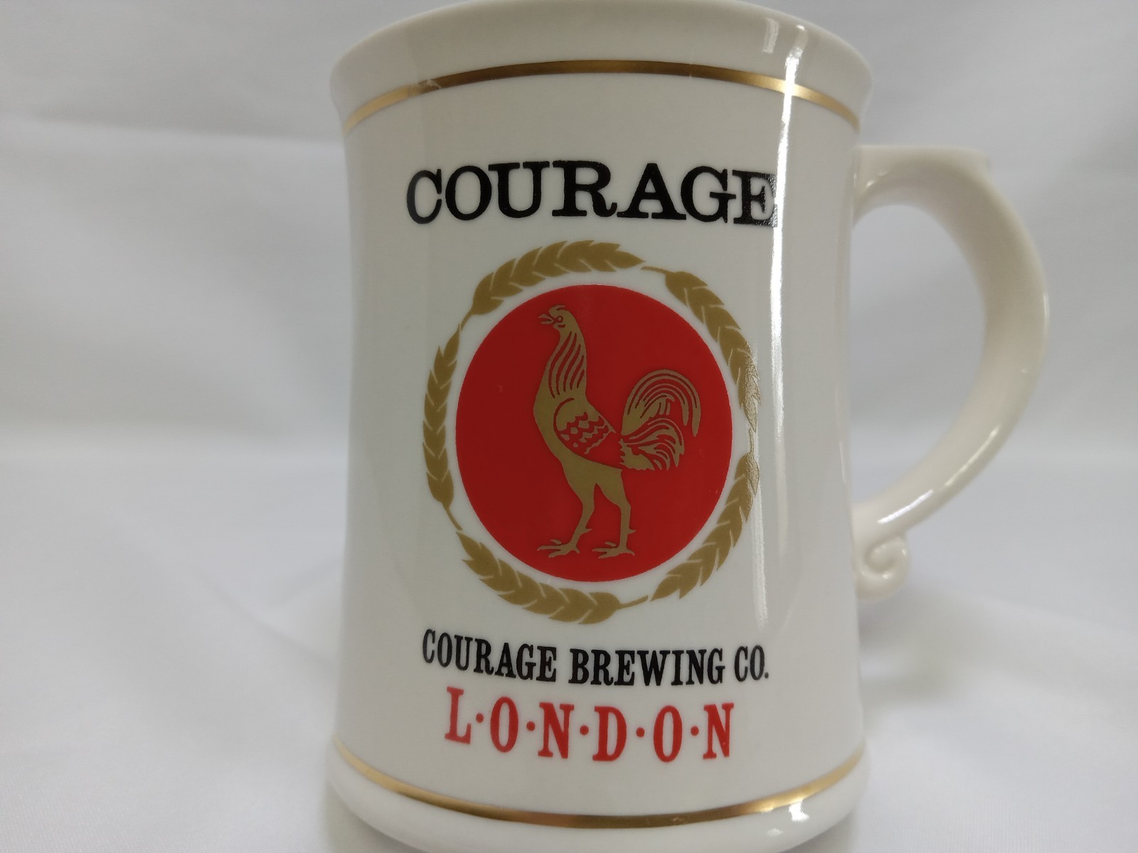 Courage Ale Brewing Mini Beer Mug Collectible Limited Edition Franklin Porcelain