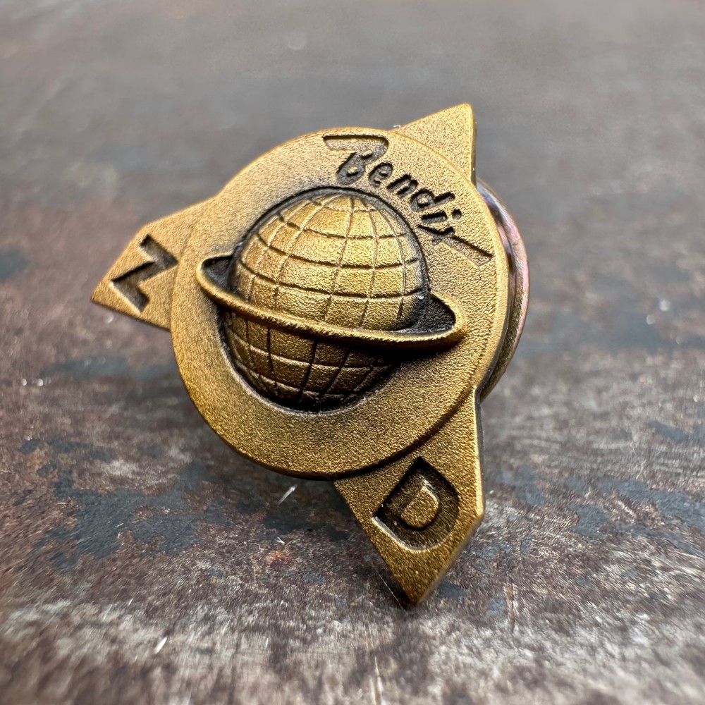 Vtg WW2 Bendix Aviation Zero Defects Employee Service Lapel Pin Award