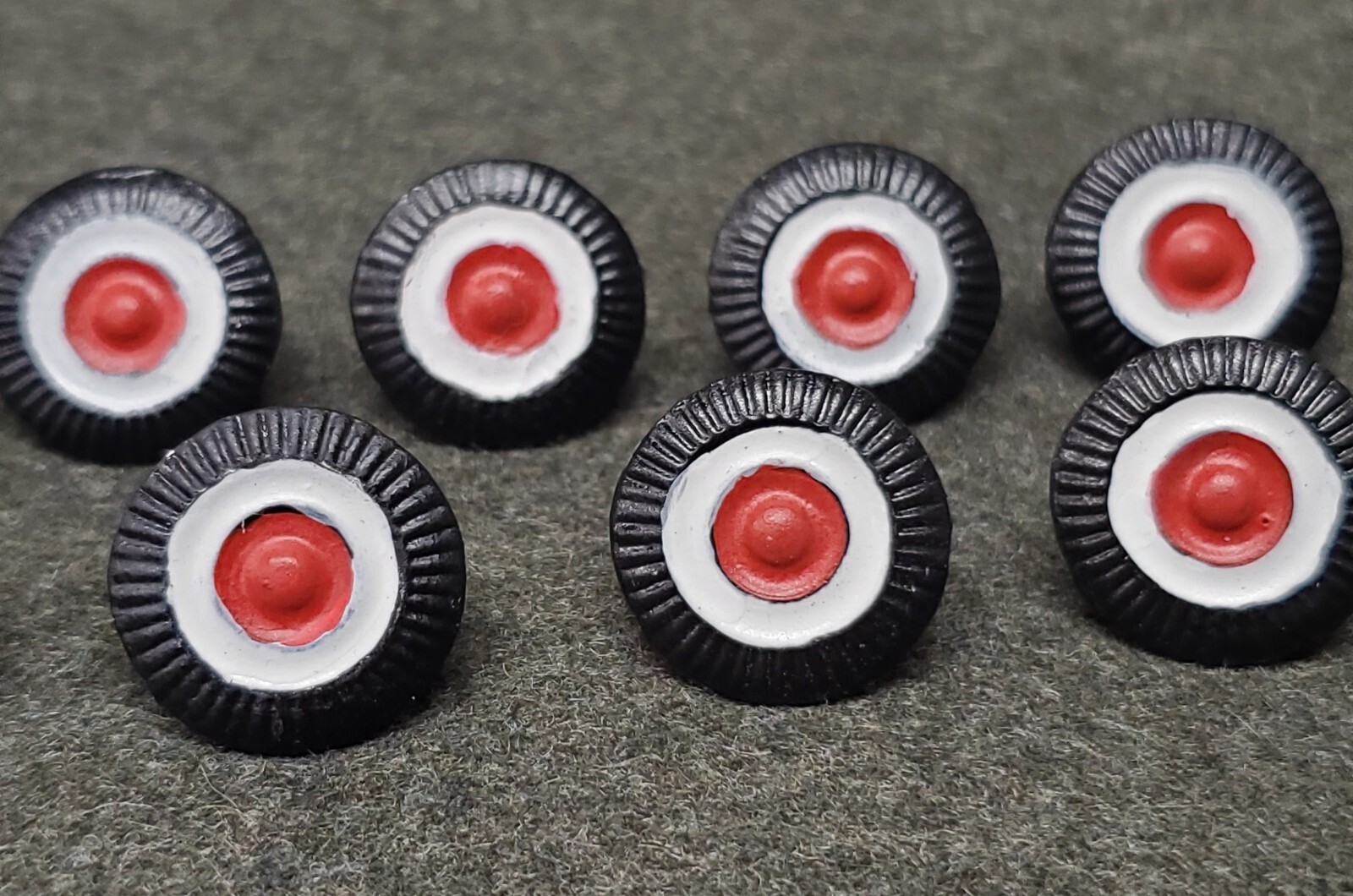 WWI German NCO Cockade painted in National Colors