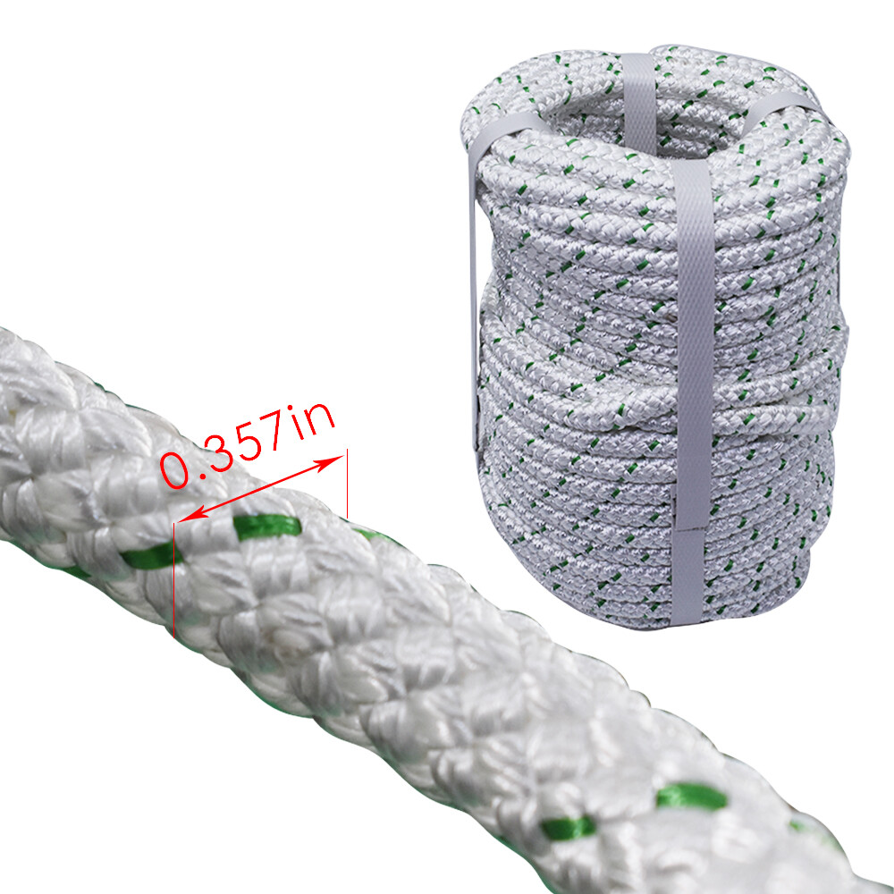 LABLT 4800 Lbs Breaking Strength Double Braid Polyester Rope 3/8" x 100'