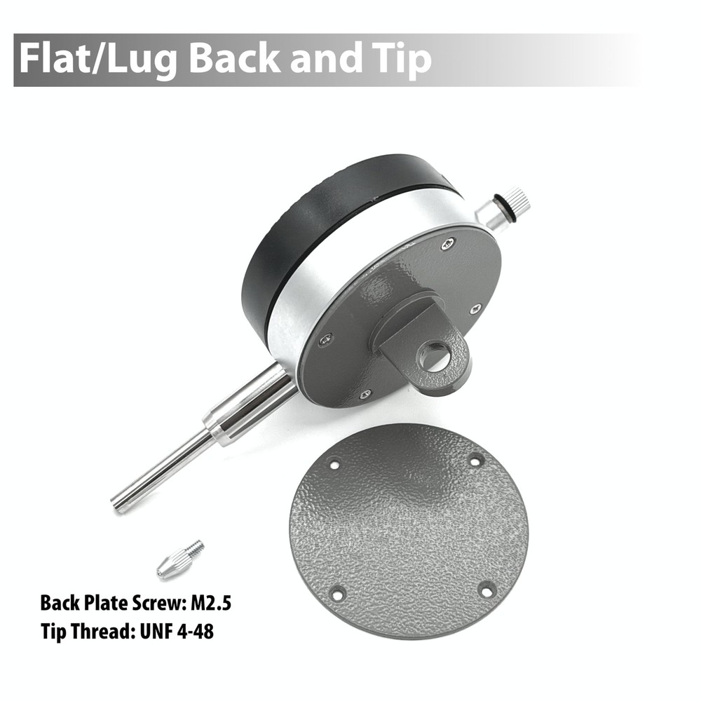 Clockwise Tools Digital Indicator, 0-1"/25.4mm DIGR-0105, Grey, Silver