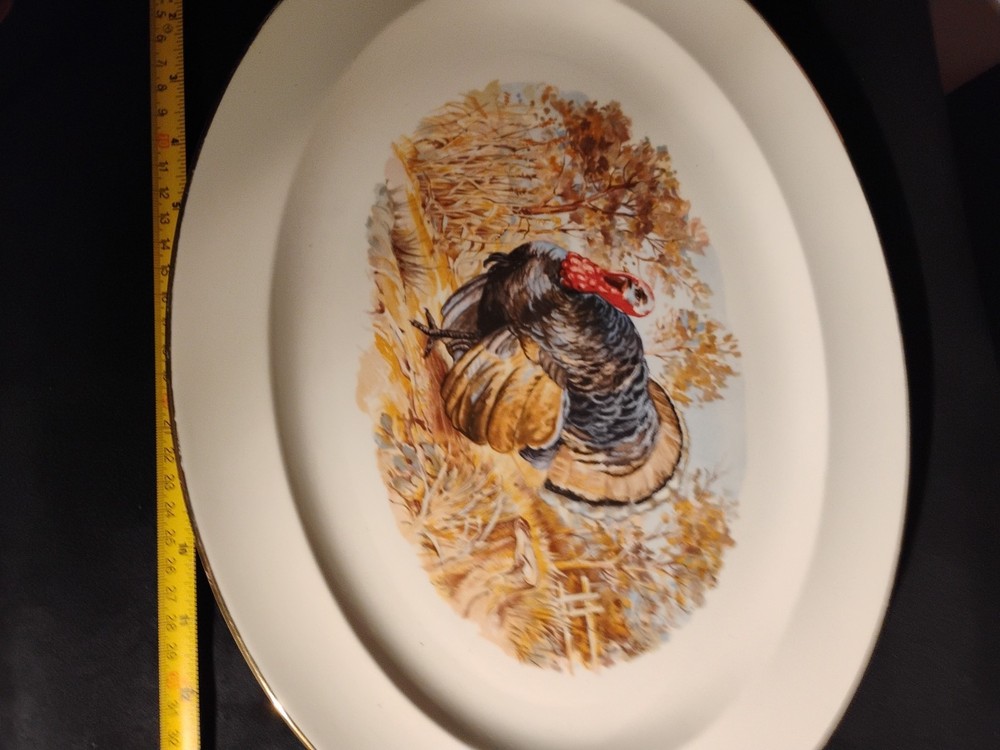 Vintage Turkey Serving Plater