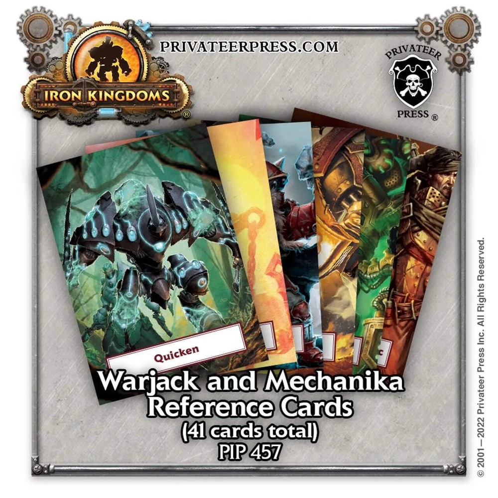 Iron Kingdoms RPG - Warjack and Mechanika Reference Card Deck (5e)