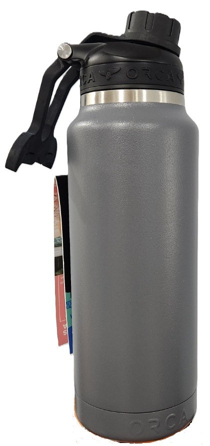 Orca 34 Oz Hydra Water Bottle , Gray New
