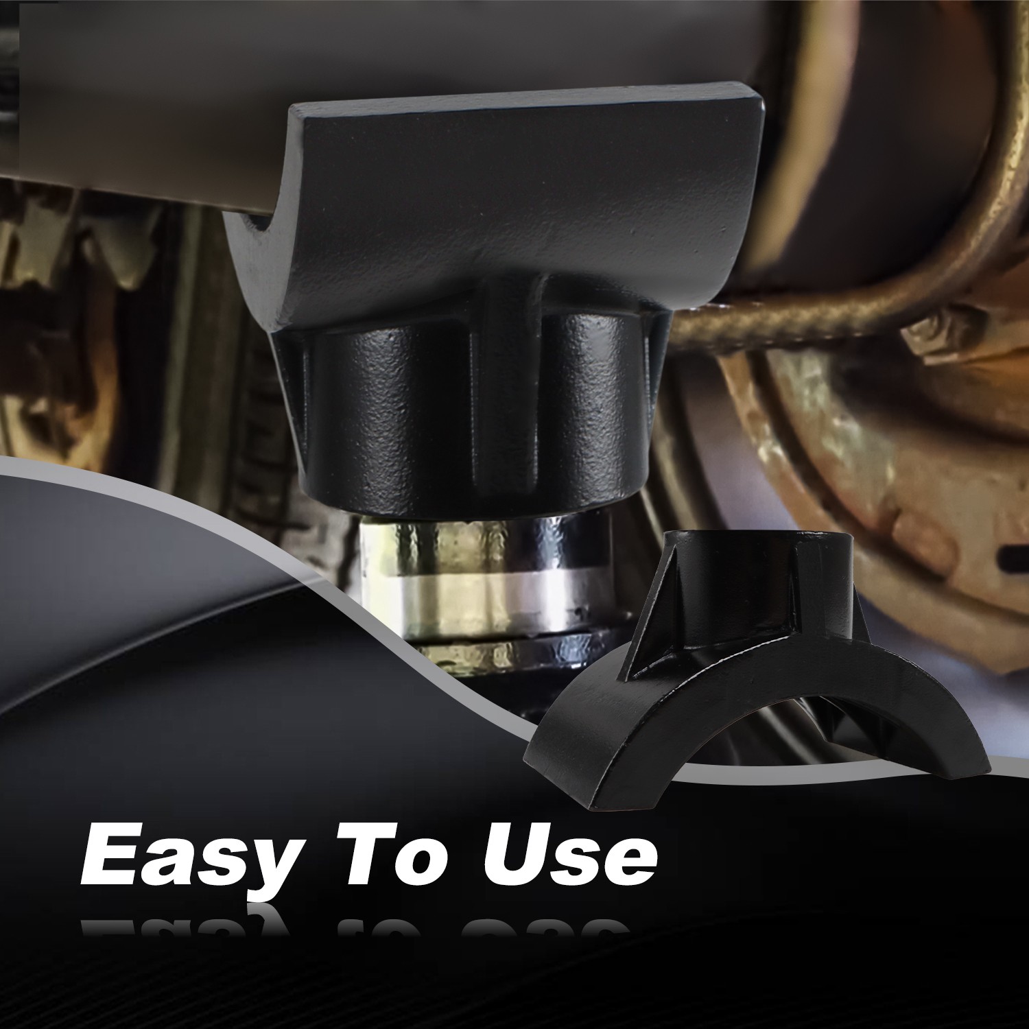 2-in-1 Bottle Jack Axle Adapter Lifting Saddle for 12-ton 20-ton Bottle Jacks