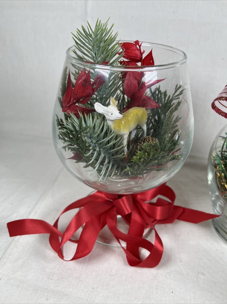 Small Vase Assortment 5” Handmade Christmas Decorations