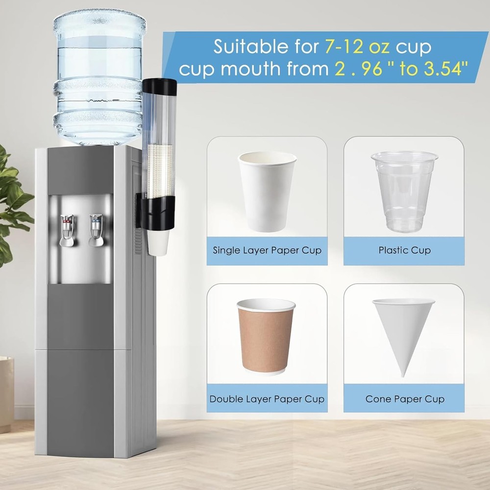 Cup Dispenser Water Dispenser Cup Holder Pull Type Paper Automatic Remover 7o...