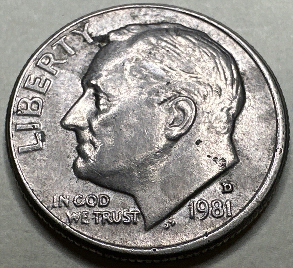 1981 D Roosevelt Dime 10C 8644N