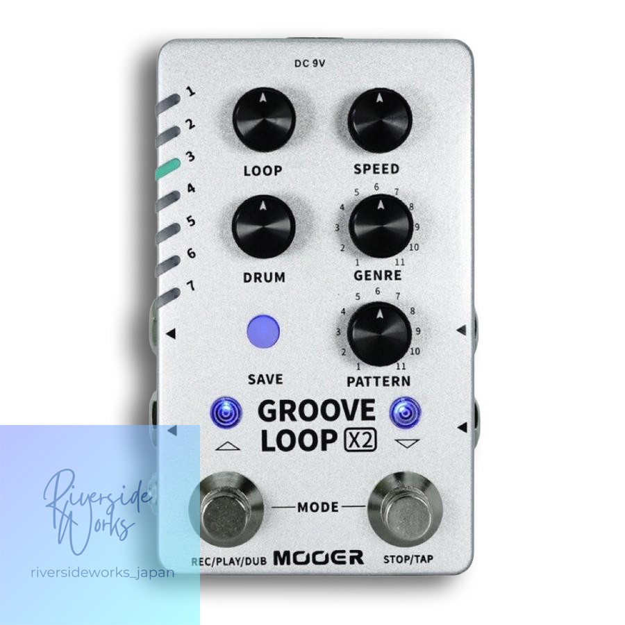 Mooer GROOVE LOOP X2 Drum Machine Effect Pedal for Musicians