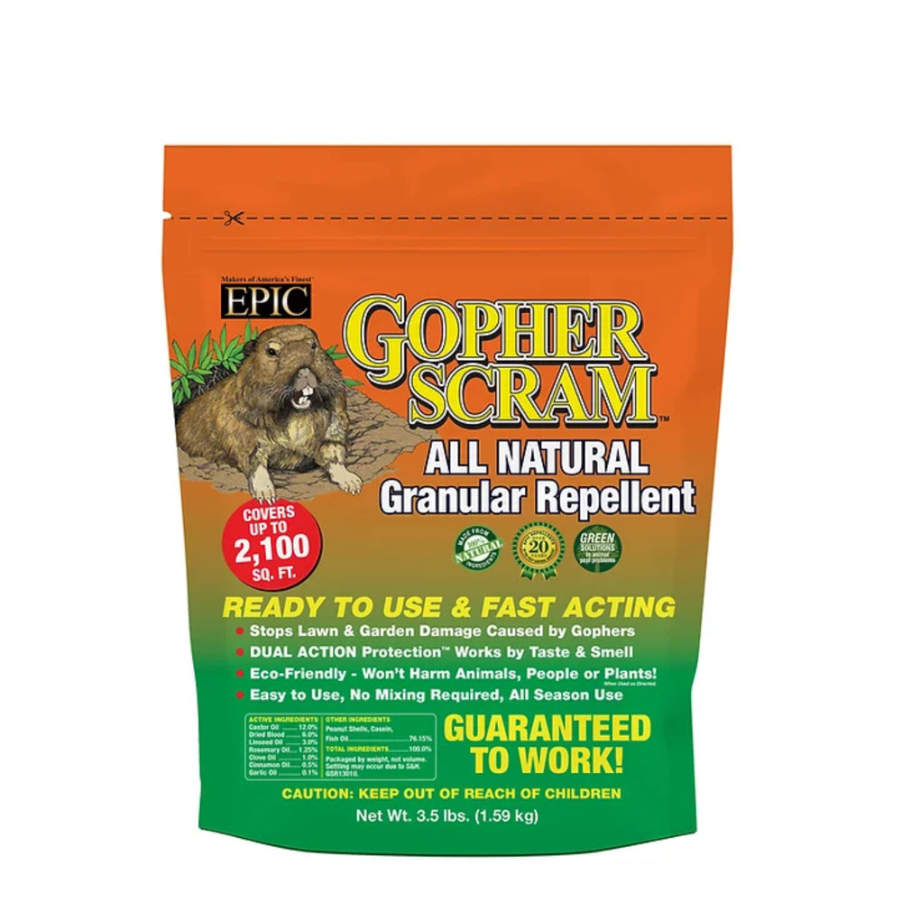 Enviro Protection EPIC Gopher Scram Granular Deterrent, 3.5-Lbs.