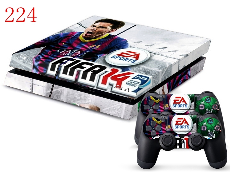 Sony PS4 Console and Controller Skins -- Soccer (#224)