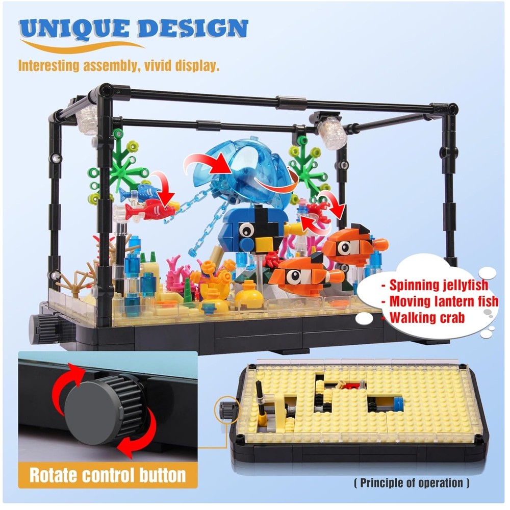 Creative Lighting Aquarium Building Blocks, 725pcs
