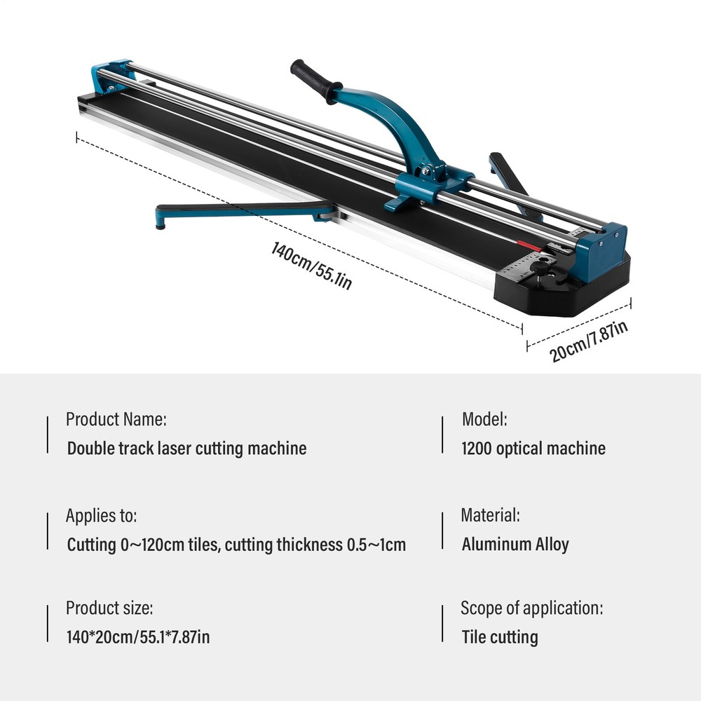 48" Manual Tile Cutter Ceramic Porcelain Cutting Machine