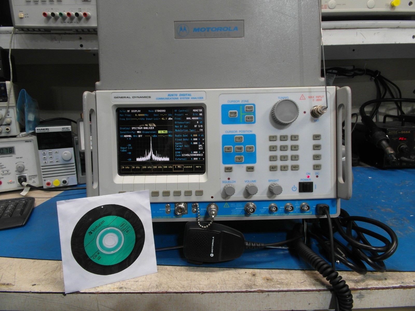 Motorola/General Dynamics R2670B Communications Service Monitor CALIBRATD LOADED