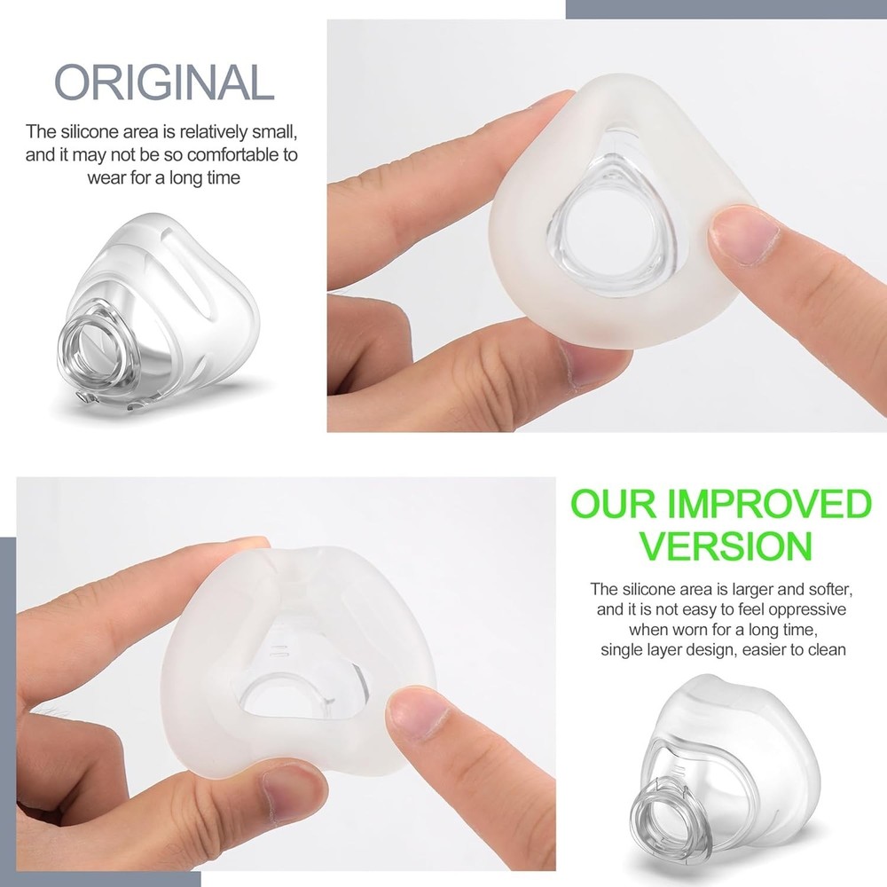 Comfort & Function: WISP Replacement Frame Set with Silicone Cushion & Clips