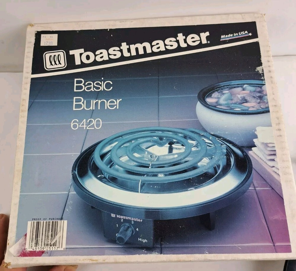 Toastmaster-Basic-Burner-Buffet-Range-6420-Single-Burner Hot Plate  TESTED