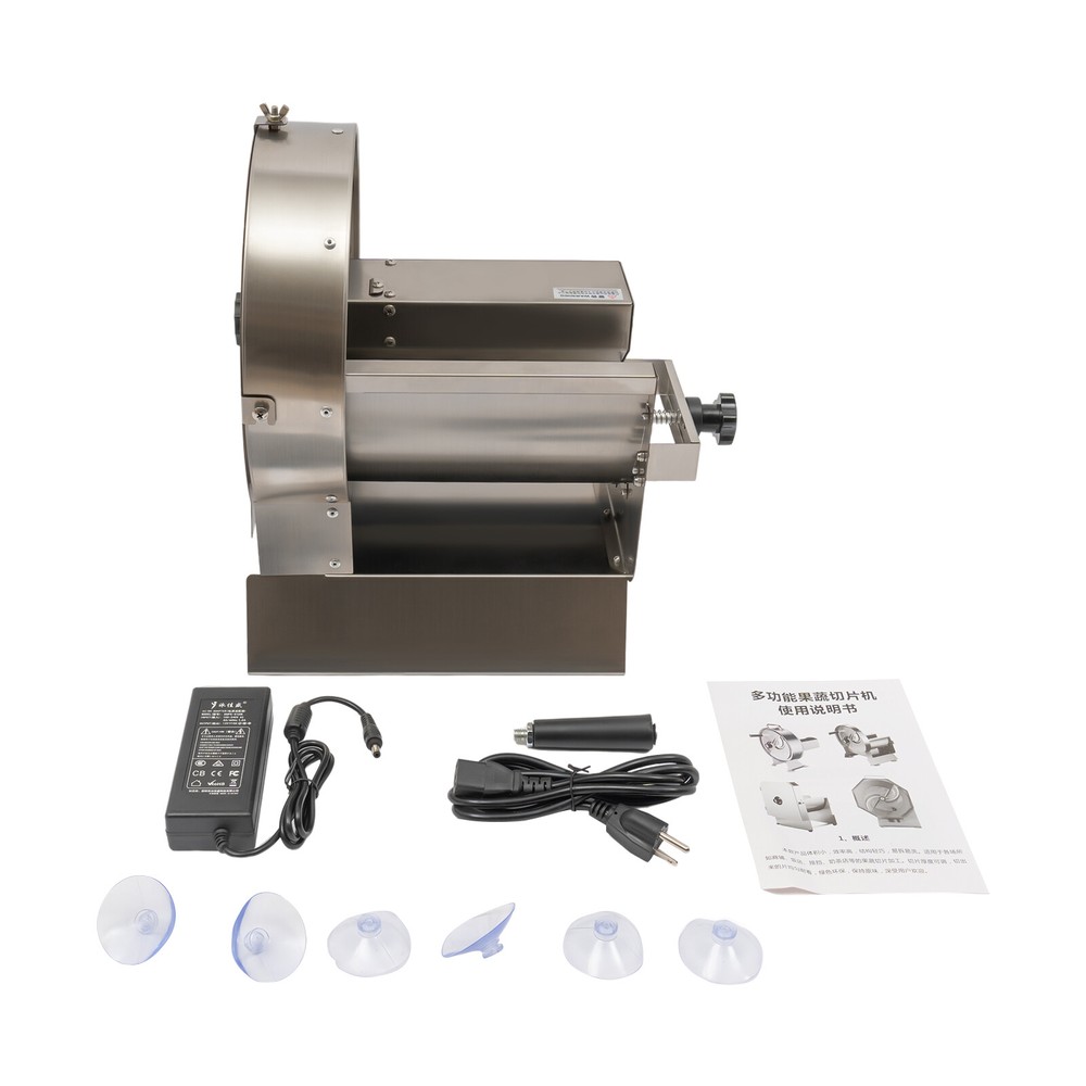 Cabbage Shredder Silver Commercial Potato Slicer Fruit Vegetable Slicing Machine