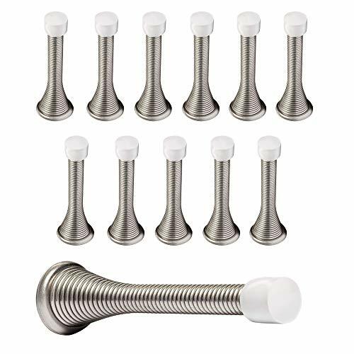 12 Pack Spring Door Stops 3.25"Flexible Heavy Duty Spring Stopper with RustProof
