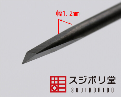 Sujiborido BMC Chisel width 1.2mm (Triangle) cyoko030