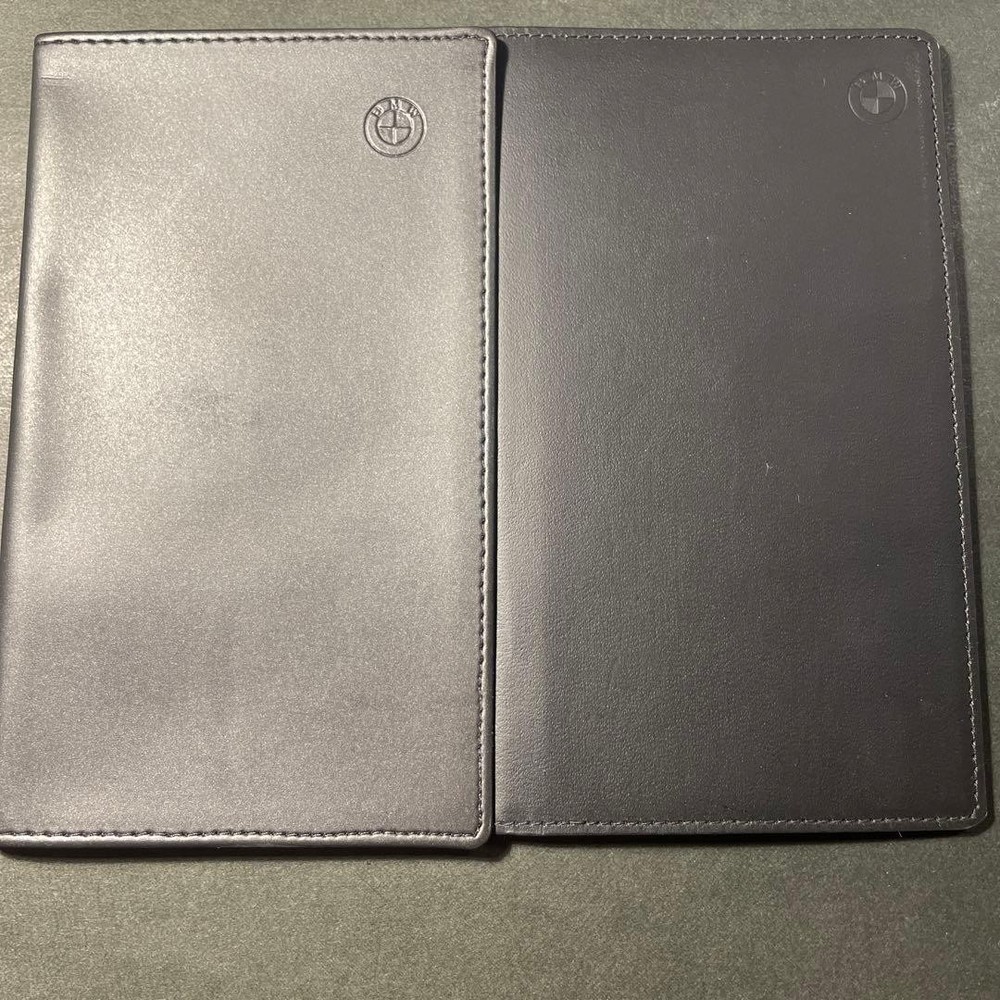 Bmw Leather Notebook Case Memo Pad Novelty 2 Items