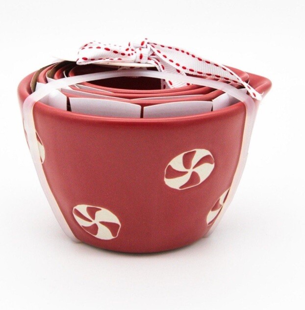 Rae Dunn Peppermint Measuring Cups- New!