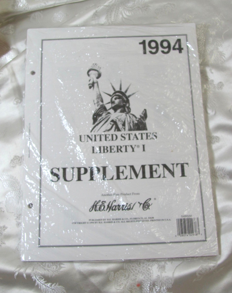 Harris 1994 United States Liberty Supplement Postage Stamp Album