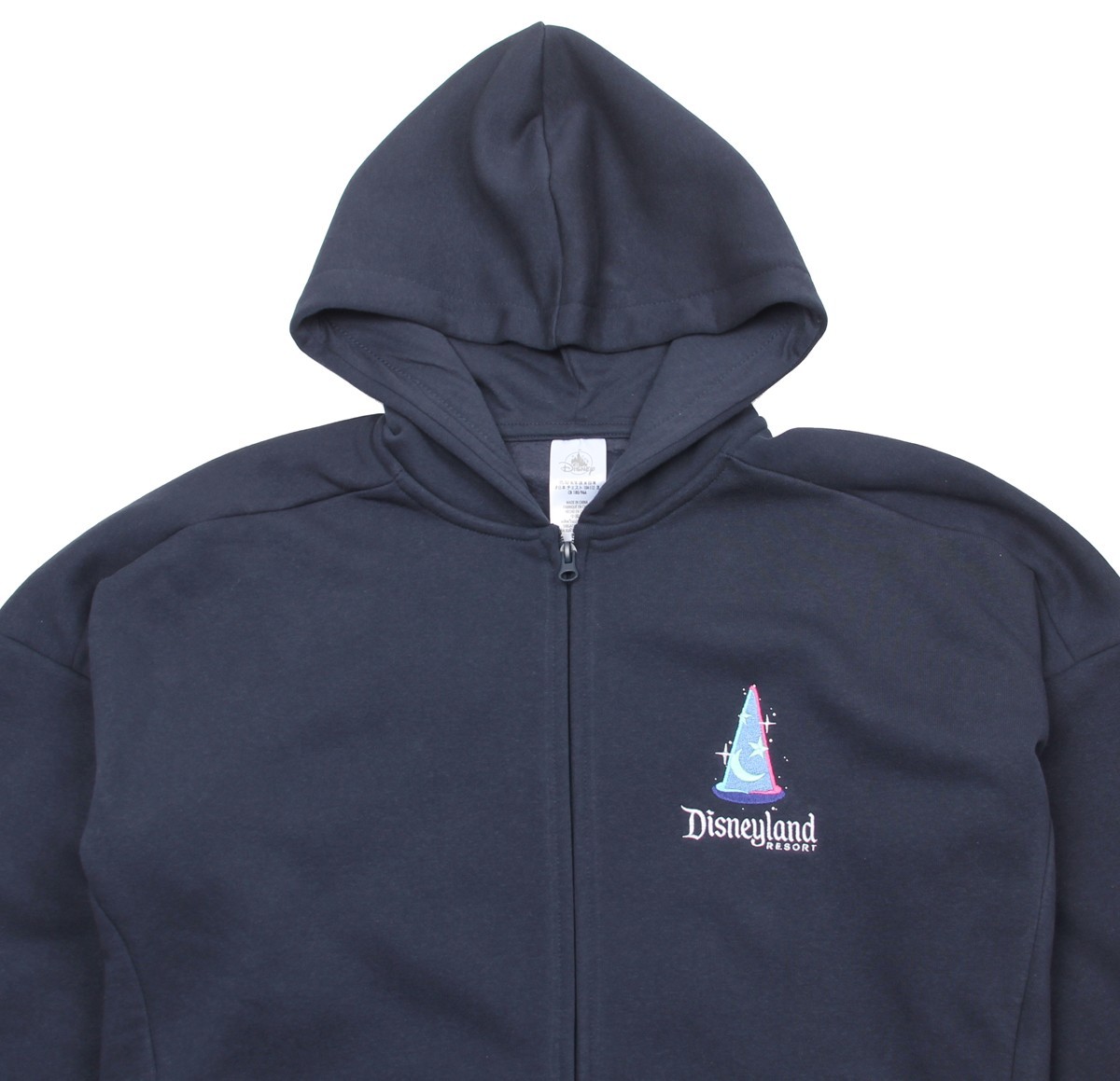 Disney Parks Disneyland Mickey Mouse Sorcerer Oversized Zip-Up Hoodie Size Large