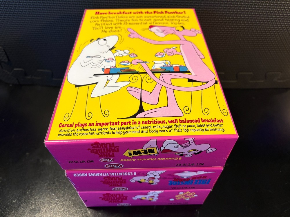 Pink Panther Flakes combo - 3 empty custom design display boxes