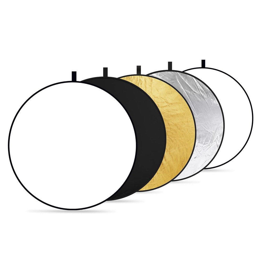 NEEWER 43" 5-in-1 Collapsible Light Reflector Diffuser Multi Disc Studio Outdoor