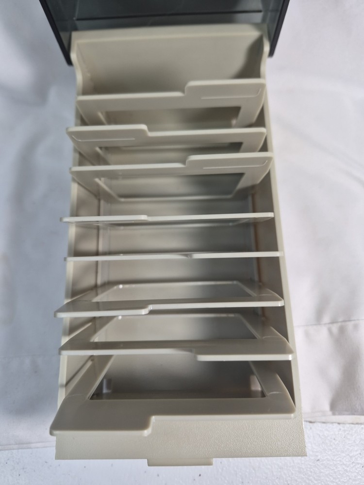 VTG ALS Computermate 3.5" Floppy Disk 1987 Storage Case Holder Diskette Beige
