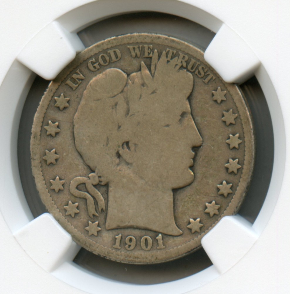 1901 S Barber Silver Half Dollar NGC G 4