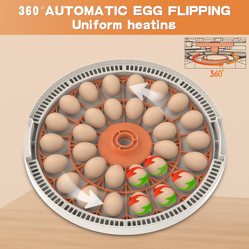 30 Egg Digital Incubator with Automatic Turner – Precision Temperature & Humidit